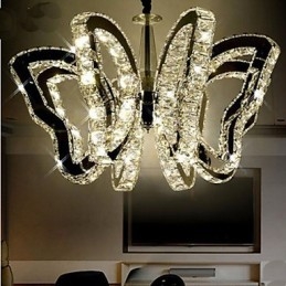 Motýlí lampa Moderní luxusní křišťálová lampa