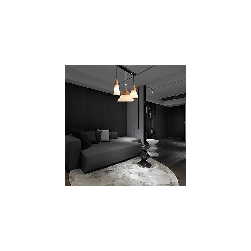 Moderní moderní mini styl chromovaný kovový lustr