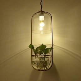 Moderní závěsné svítidlo s dekorativním designem (nezahrnuje rostliny