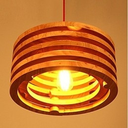 Dřevěný lustr lampy Willow Wood