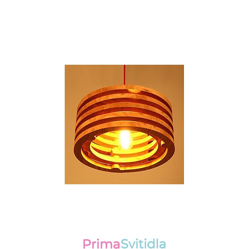 Dřevěný lustr lampy Willow Wood