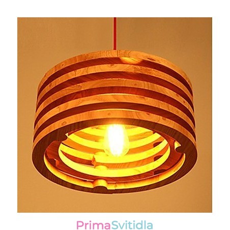 Dřevěný lustr lampy Willow Wood