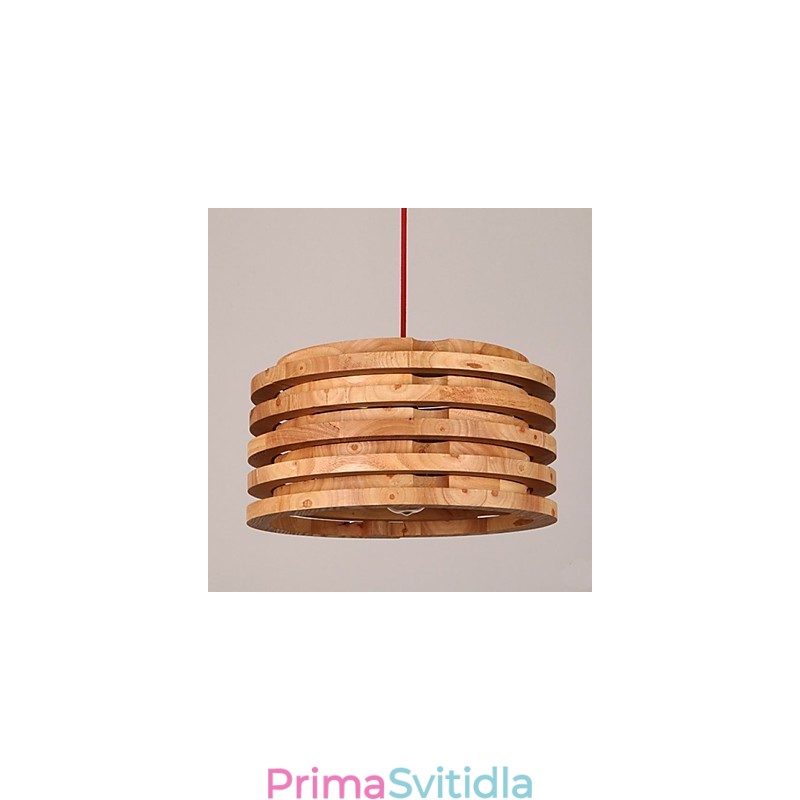 Dřevěný lustr lampy Willow Wood