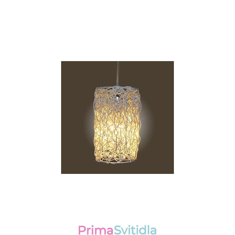 Moderní Rural Cany Art tkaná ratanová jednohlavá kapací lampa