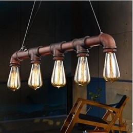 American Country Industrial Veranda Loft Potrubí Droplight