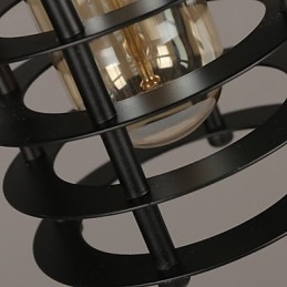 Retro kruh jednohlavých svítidel a lucerny Charakter umění Lustrová lampa