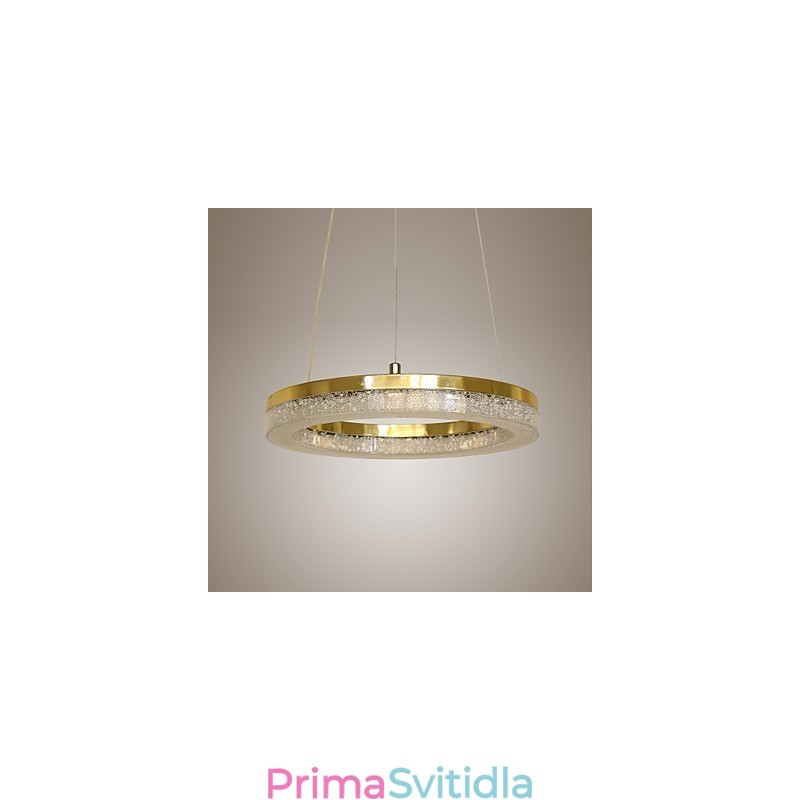 Křišťálové závěsné světlo zlaté moderní svítidlo