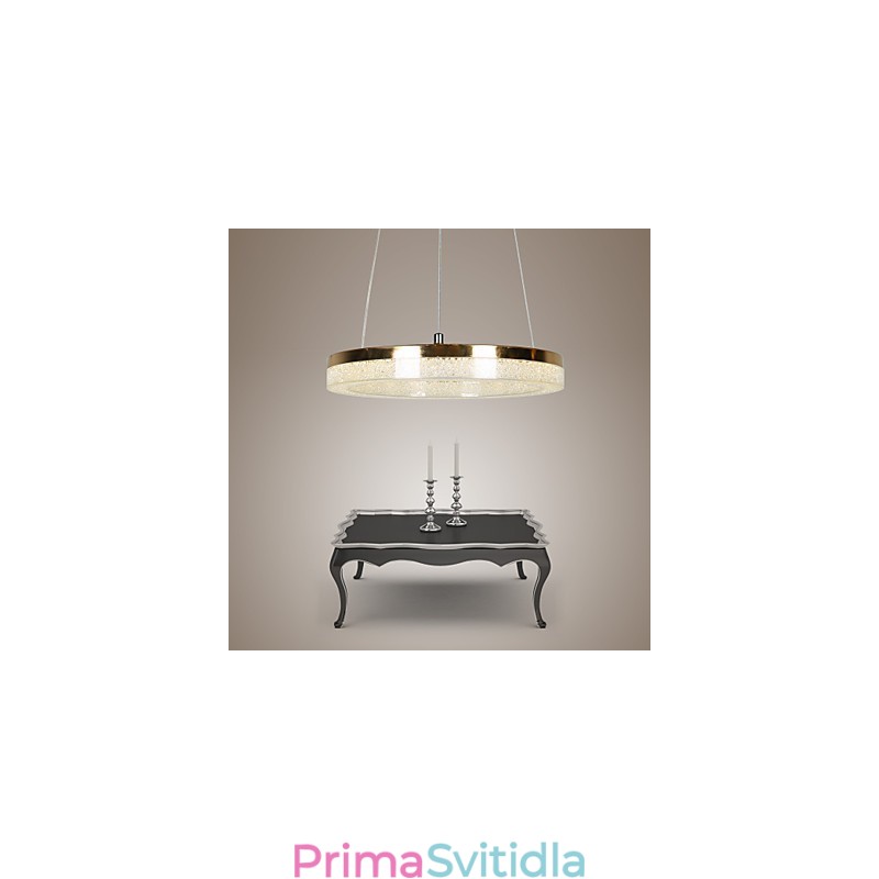 Křišťálové závěsné světlo zlaté moderní svítidlo